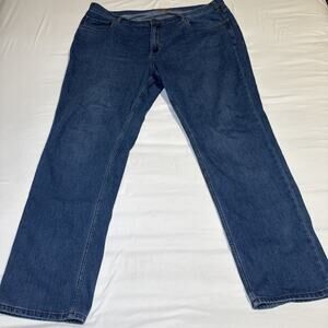 Tommy Bahama Blue Straight Classic Stretch Casual Denim Jeans Mens 44x34 EUC